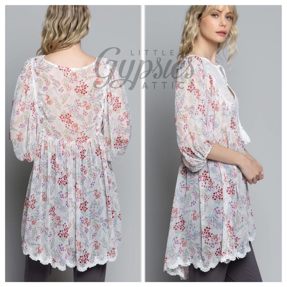POL Dayna Floral Babydoll Layering Tunic - Picture 3 of 13